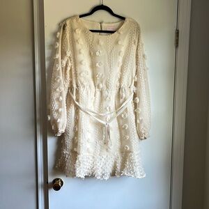 Pink Lily So Close To My Heart Cream Dress